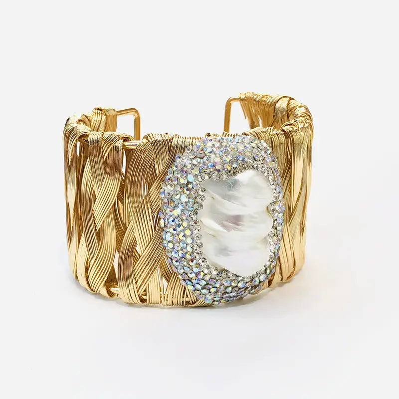 PEARL WOVEN CUFF