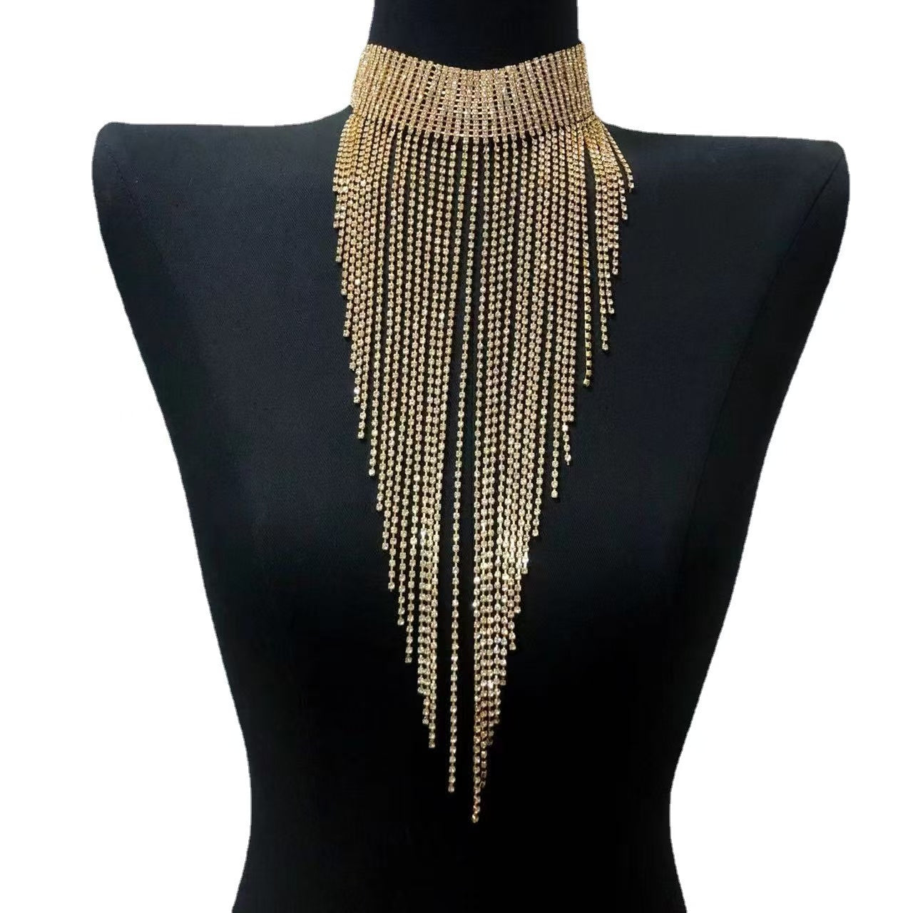 SPARKLING LONG CHAINS NECKLACE