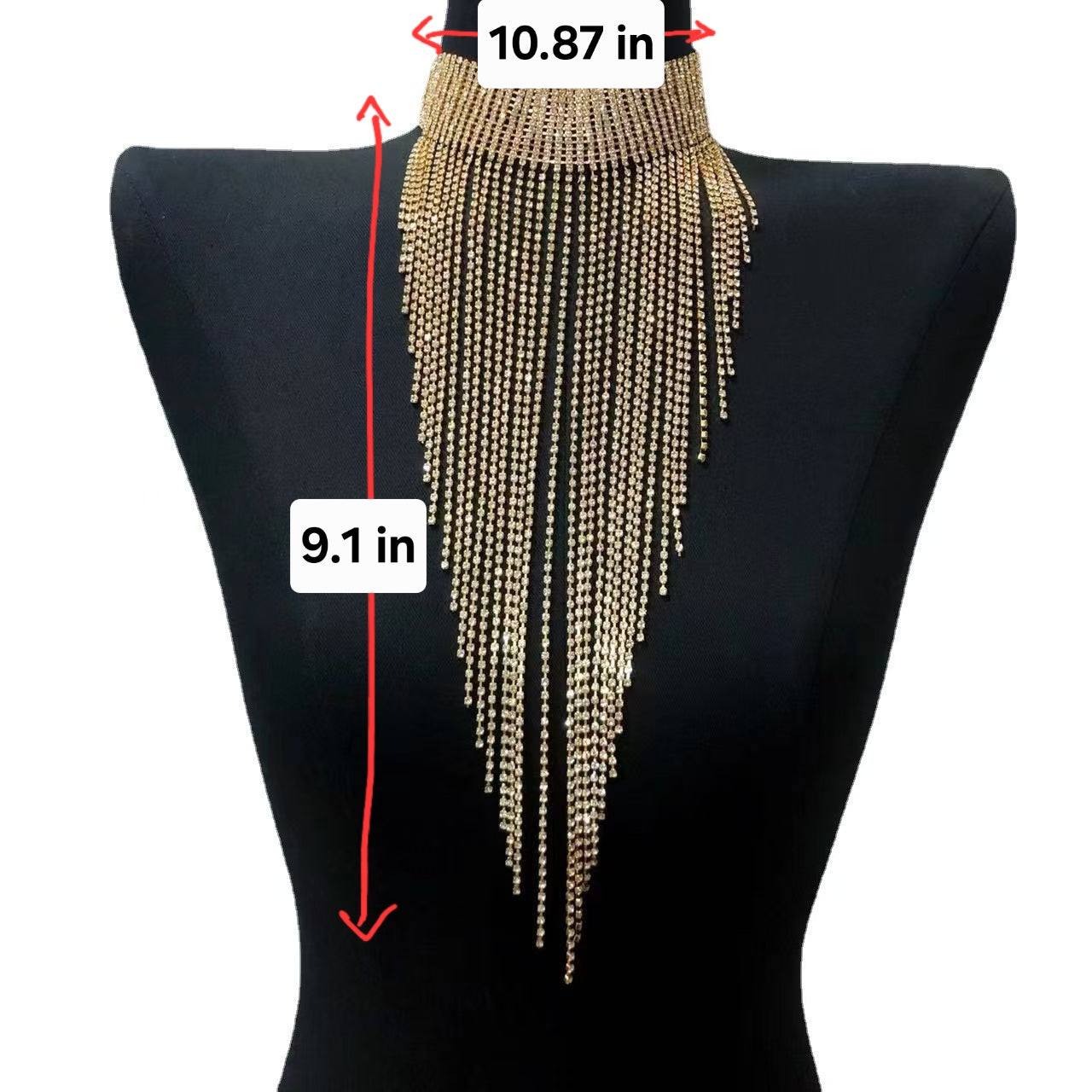 SPARKLING LONG CHAINS NECKLACE