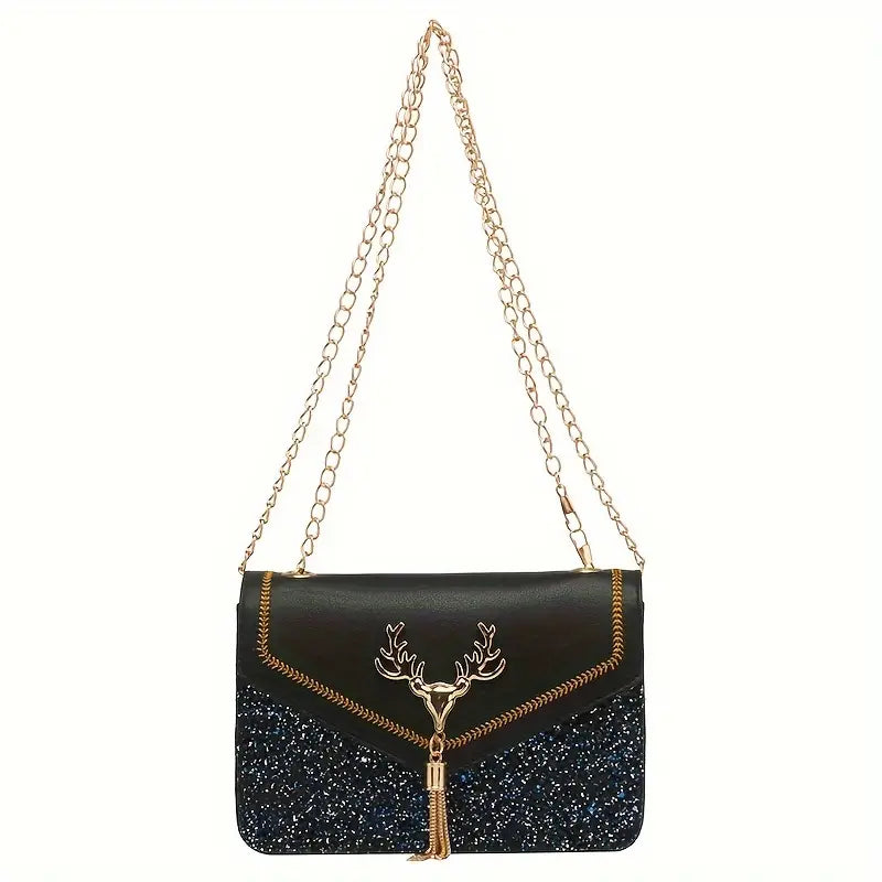 GLITTERY ENVELOPE BAG