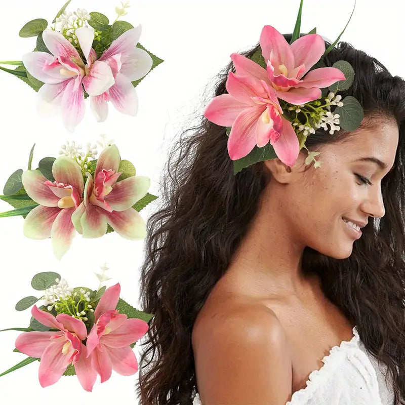 DOUBLE FLOWER HAIR PIN