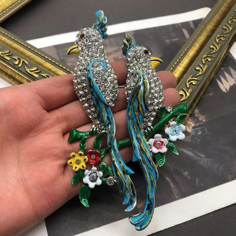 PARROTS BROOCH