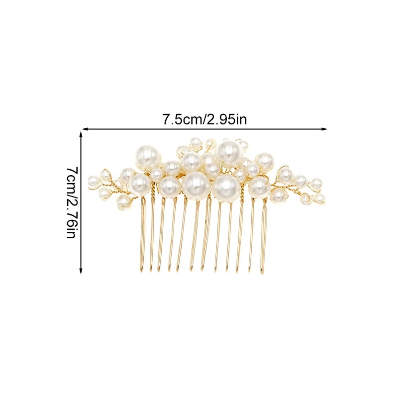 PEARLS HAIR COMBS