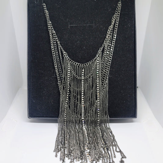 MULTI LAYER CHAIN HANGING NECKLACE