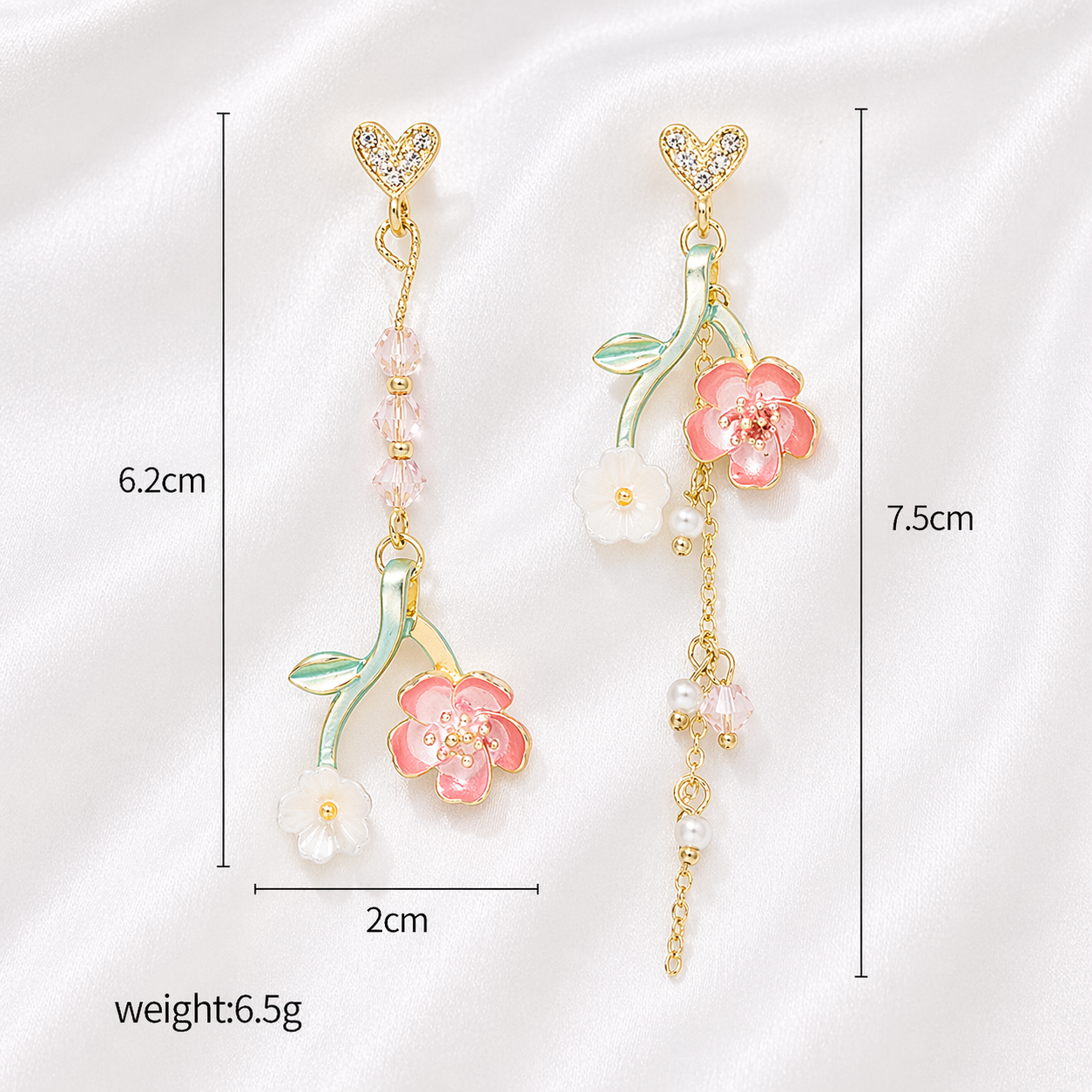 KOREAN HEART LOVE EARRINGS