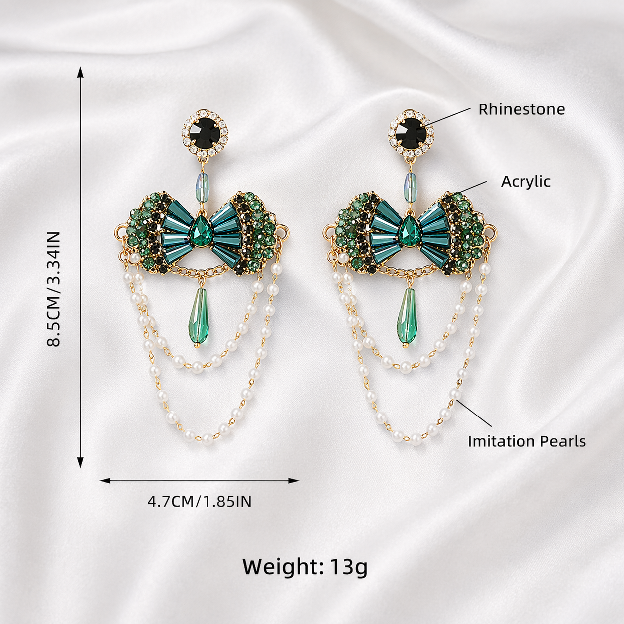 KOREAN VINTAGE LUXURY EARRINGS