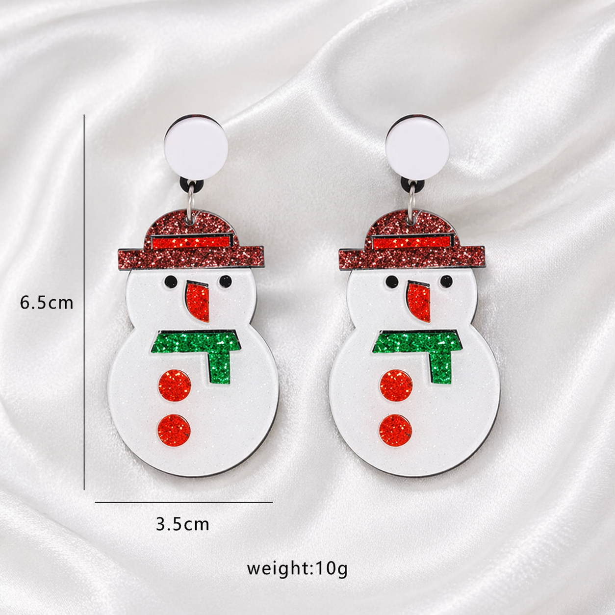 SNOWMAN CHRISTMAS EARRINGS
