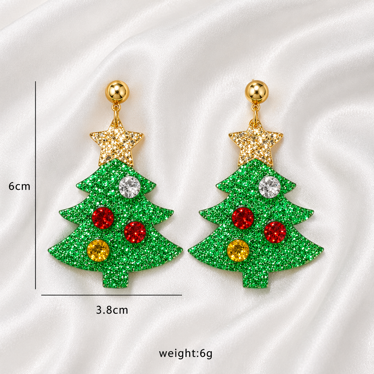 CHRISTMAS TREE EARRINGS