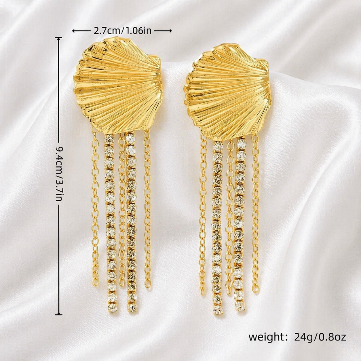 SHELL TASSELS EARRINGS