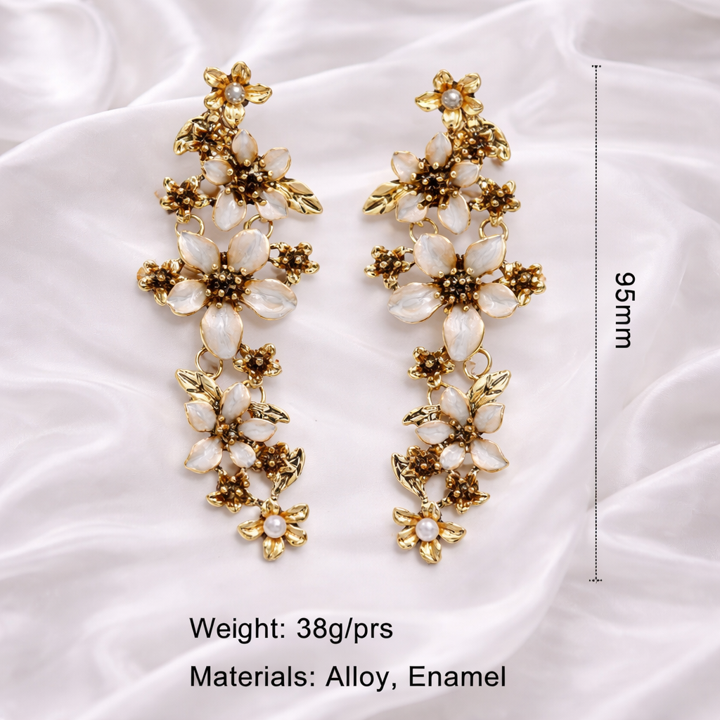 VINTAGE FLOWER EARRINGS