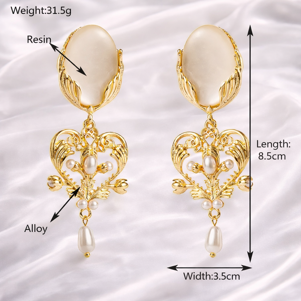 LOVE PEARL STUDS (CLIP ON EARRINGS)