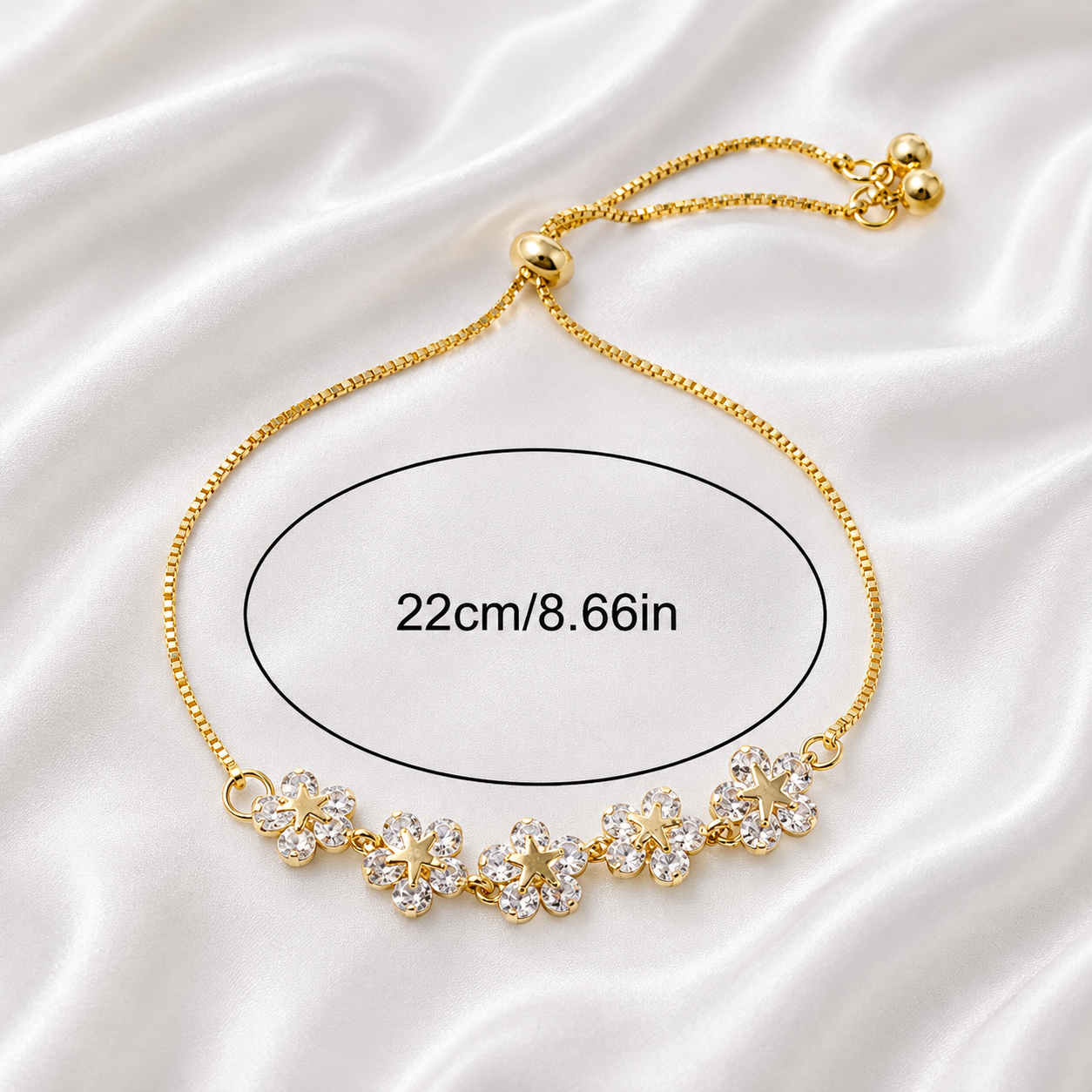 ZIRCON FLOWER BRACELET