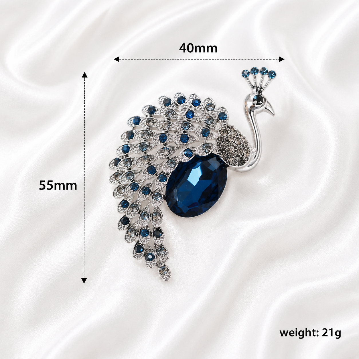 PEACOCK BROOCH