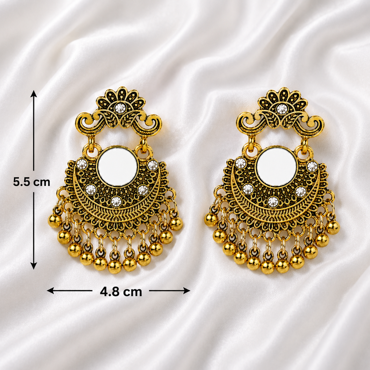ROUND MOON JHUMKA
