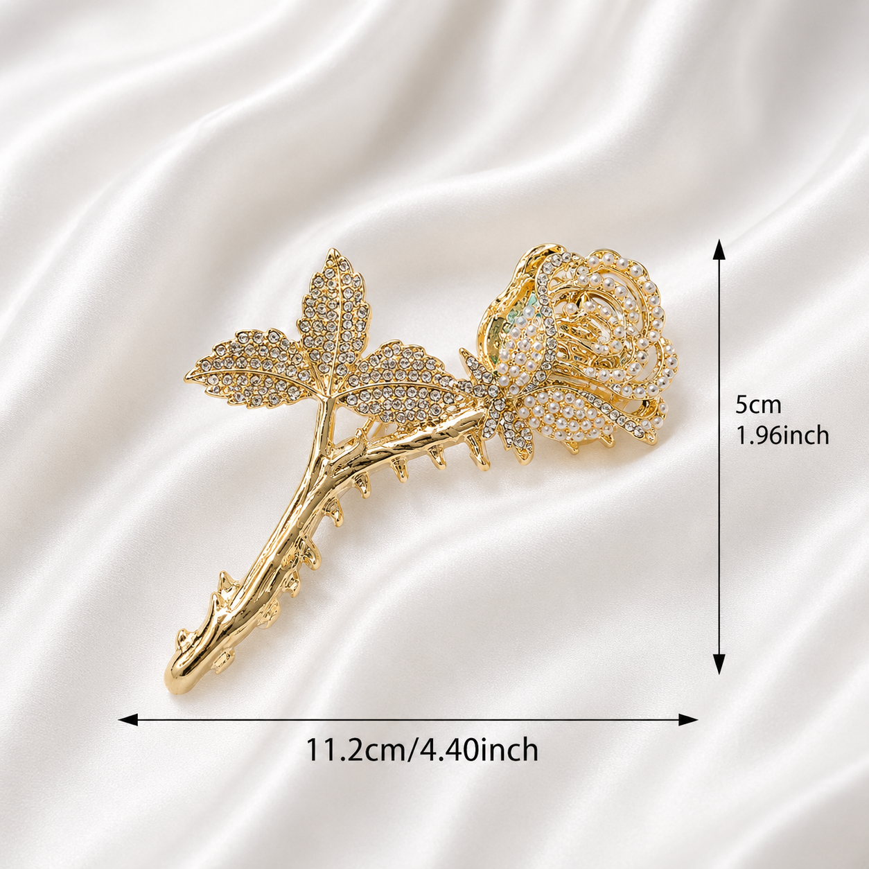 ETHNIC ROSE HAIR CLAW