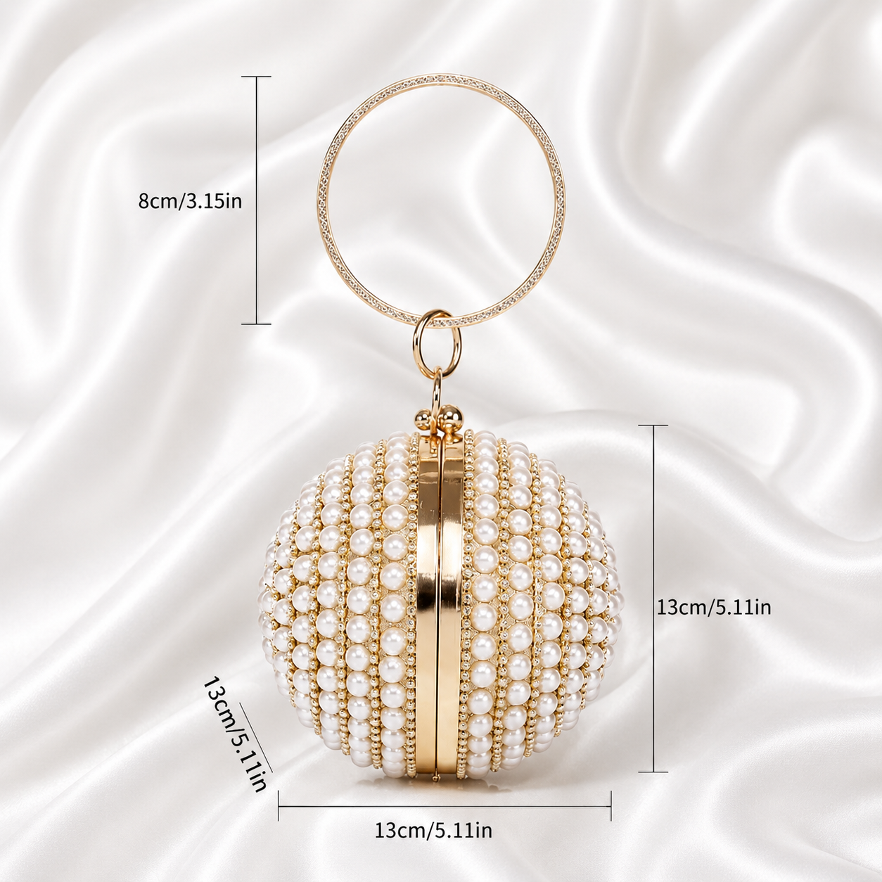 PEARL RHINESTONE BALL