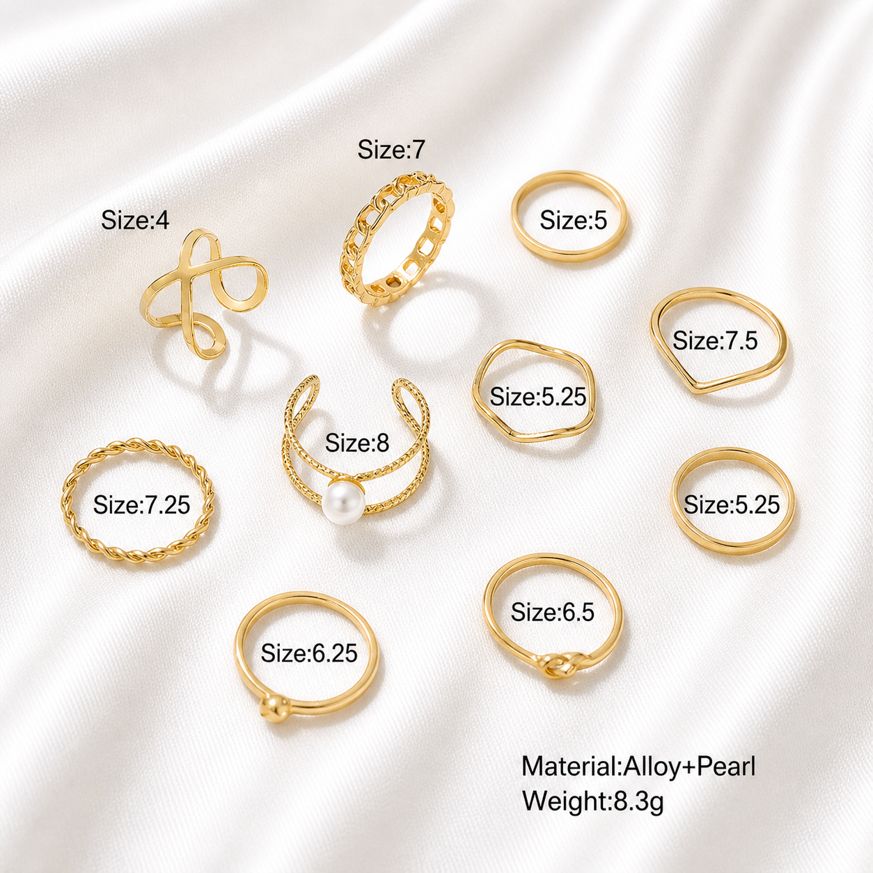 BOHEMIAN RINGS SET STYLE 3