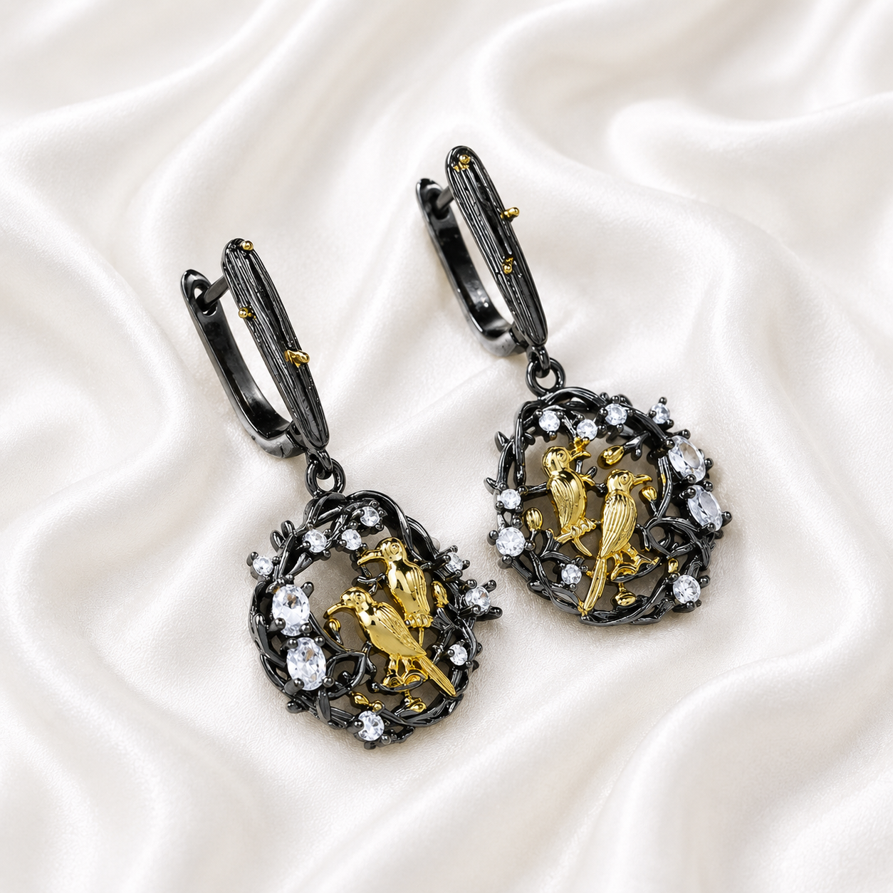 GOLDEN CHIRPING BIRDS SET