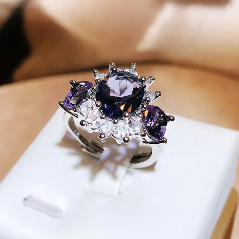 INDIGO ZIRCON RING