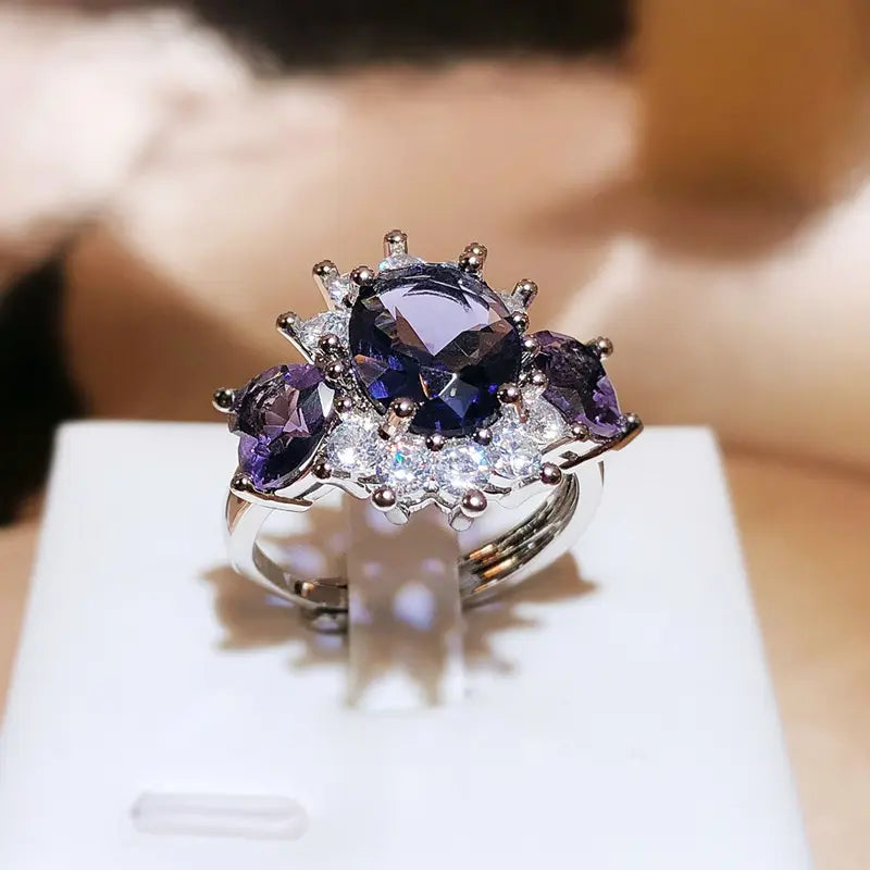 INDIGO ZIRCON RING