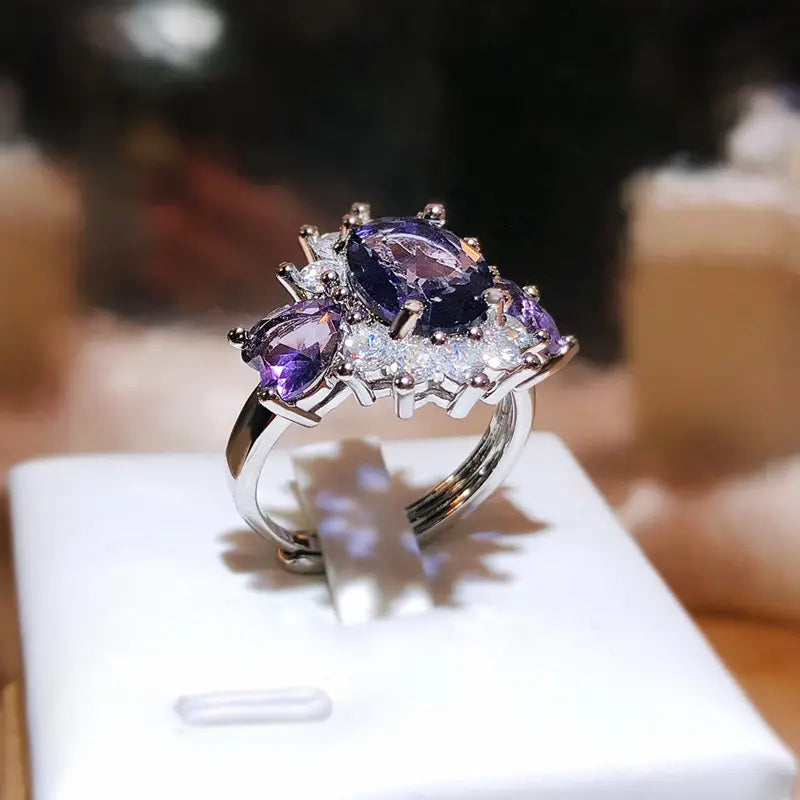 INDIGO ZIRCON RING