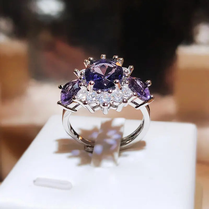 INDIGO ZIRCON RING