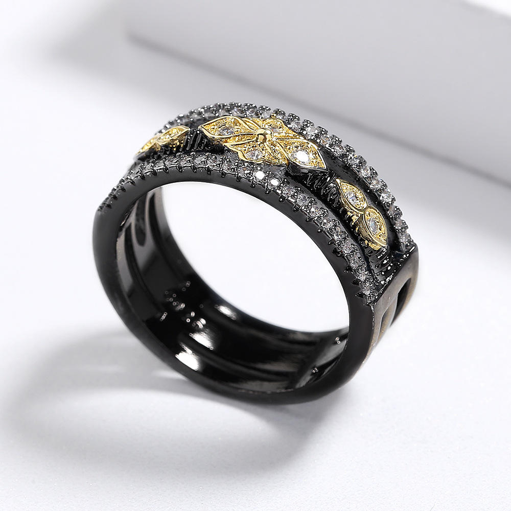 RHODIUM HOLLOW OUT RING