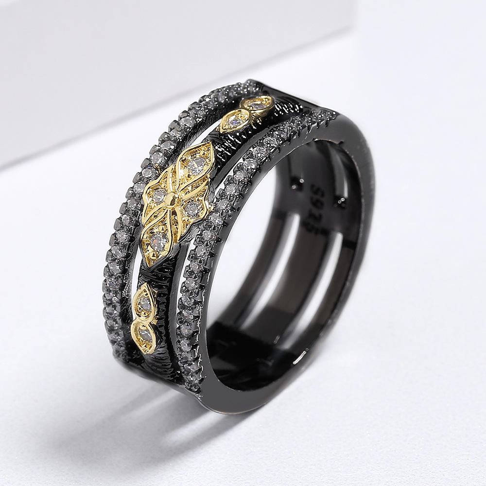 RHODIUM HOLLOW OUT RING