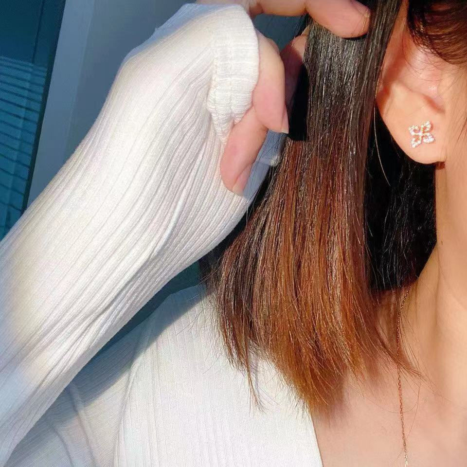 ASLOPE ZIRCON EARRINGS