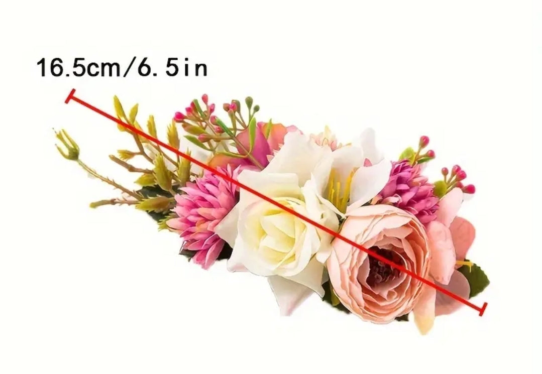 FLOWERS HAIR COMB