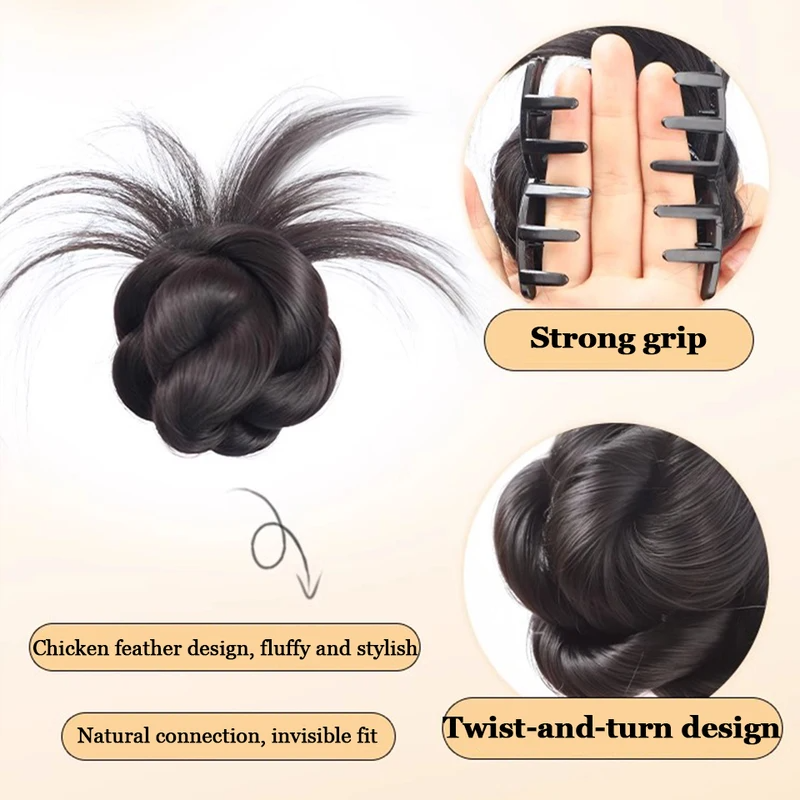 FLUFFY UPDO HAIR BUN