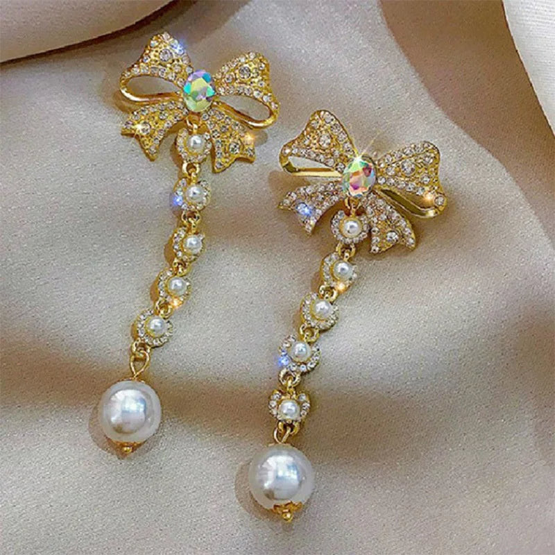 KOREAN BOW KNOT EARRINGS