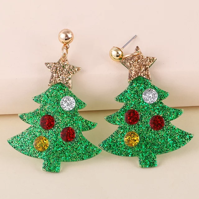 CHRISTMAS TREE EARRINGS