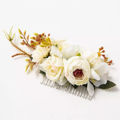 FLOWERS HAIR COMB