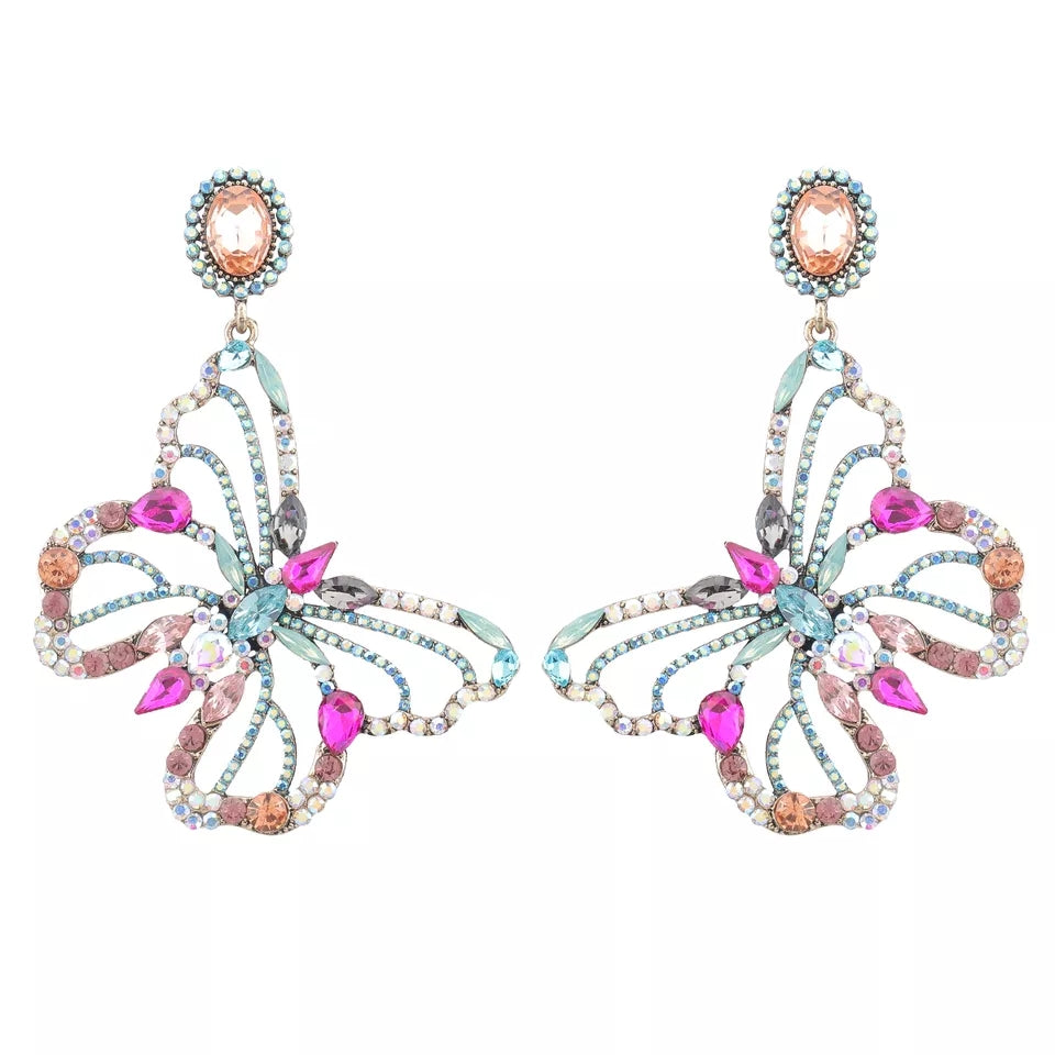 DANGLING BUTTERFLY EARRINGS