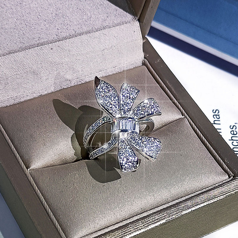 BOW TIE ZIRCON RING
