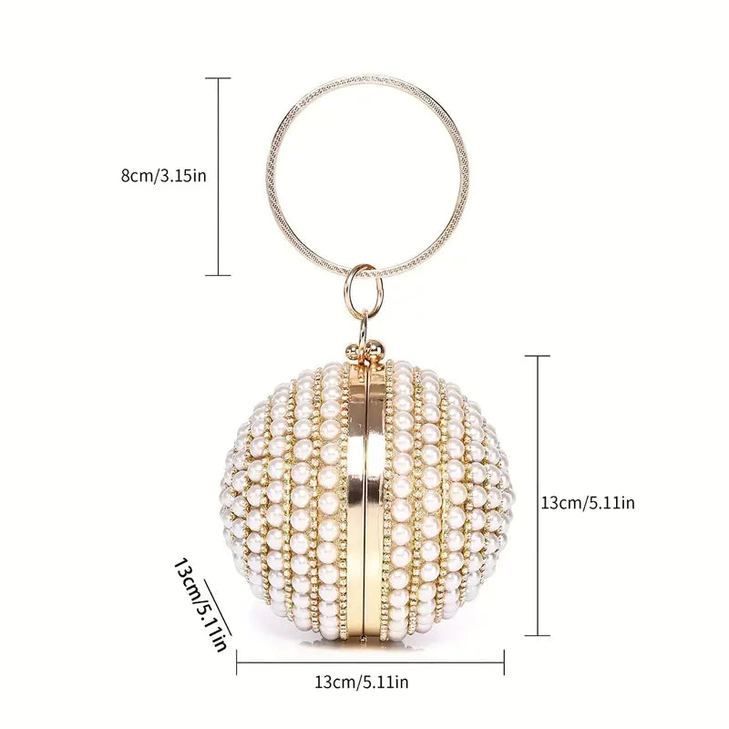 PEARL RHINESTONE BALL