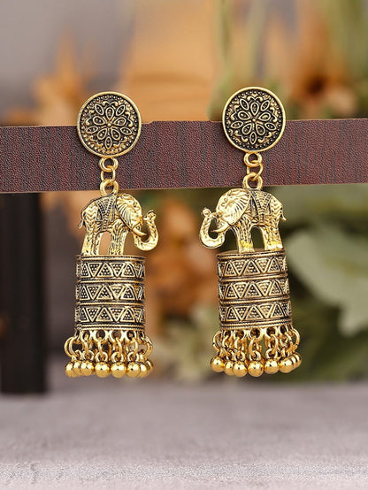 RETRO ELEPHANT EARRINGS