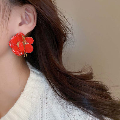 BIG FLOWER EARRINGS