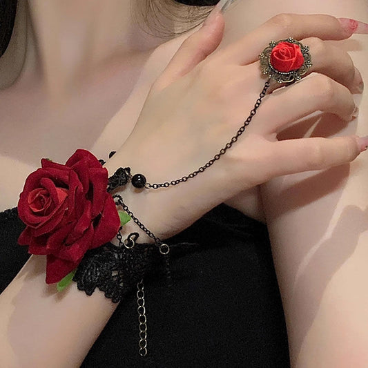 ROSE RING AND BRACELET