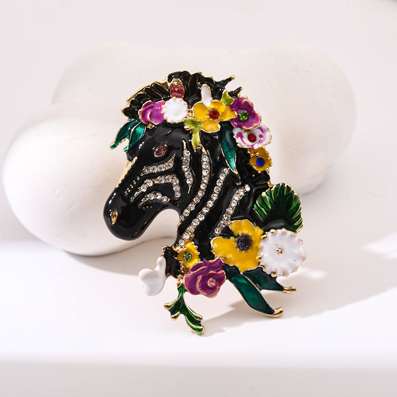 ZEBRA BROOCH