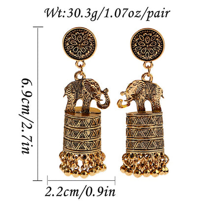 RETRO ELEPHANT EARRINGS