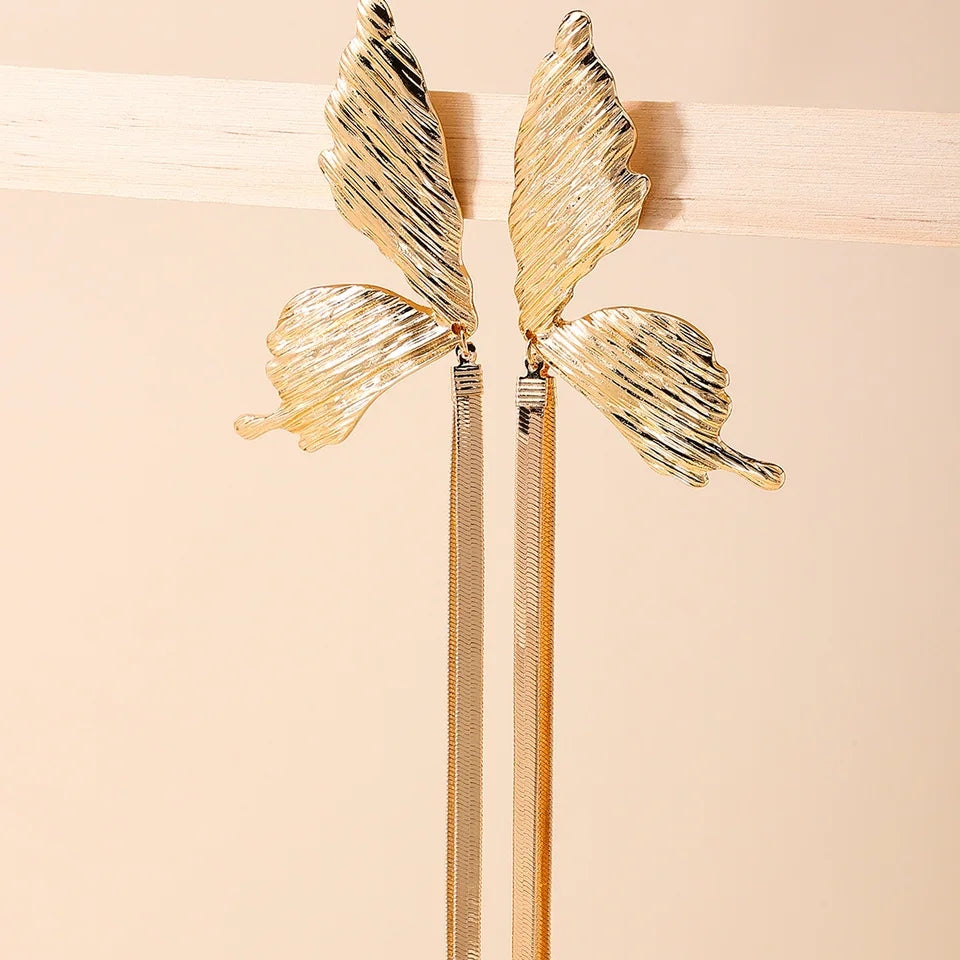 BUTTERFLY FRINGE EARRINGS