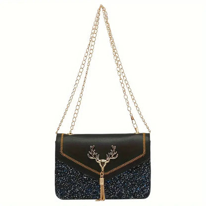 GLITTERY ENVELOPE BAG