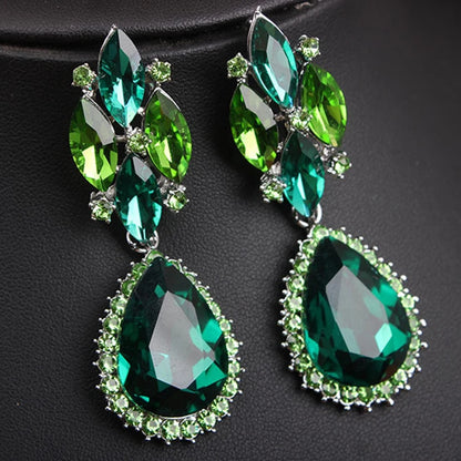 LUXURIOUS GREEN CRYSTAL SET