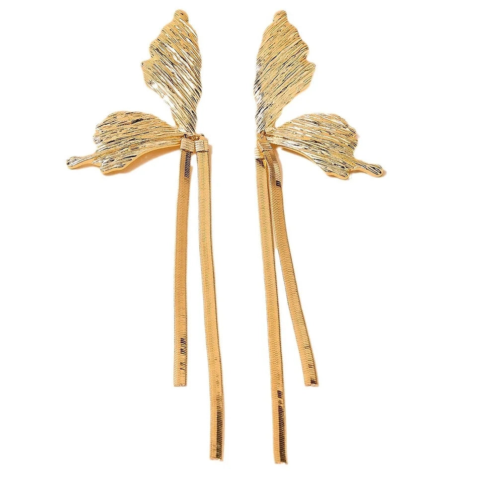 BUTTERFLY FRINGE EARRINGS