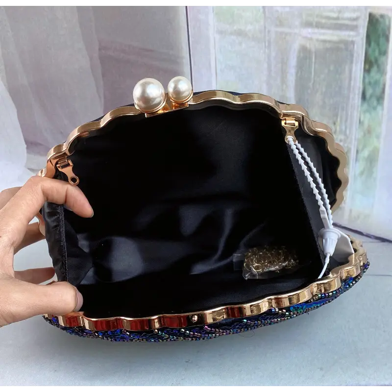 SHELL SEQUIN BAG