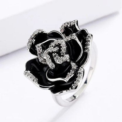 BLACK ROSE RING