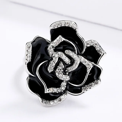 BLACK ROSE RING