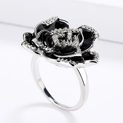 BLACK ROSE RING